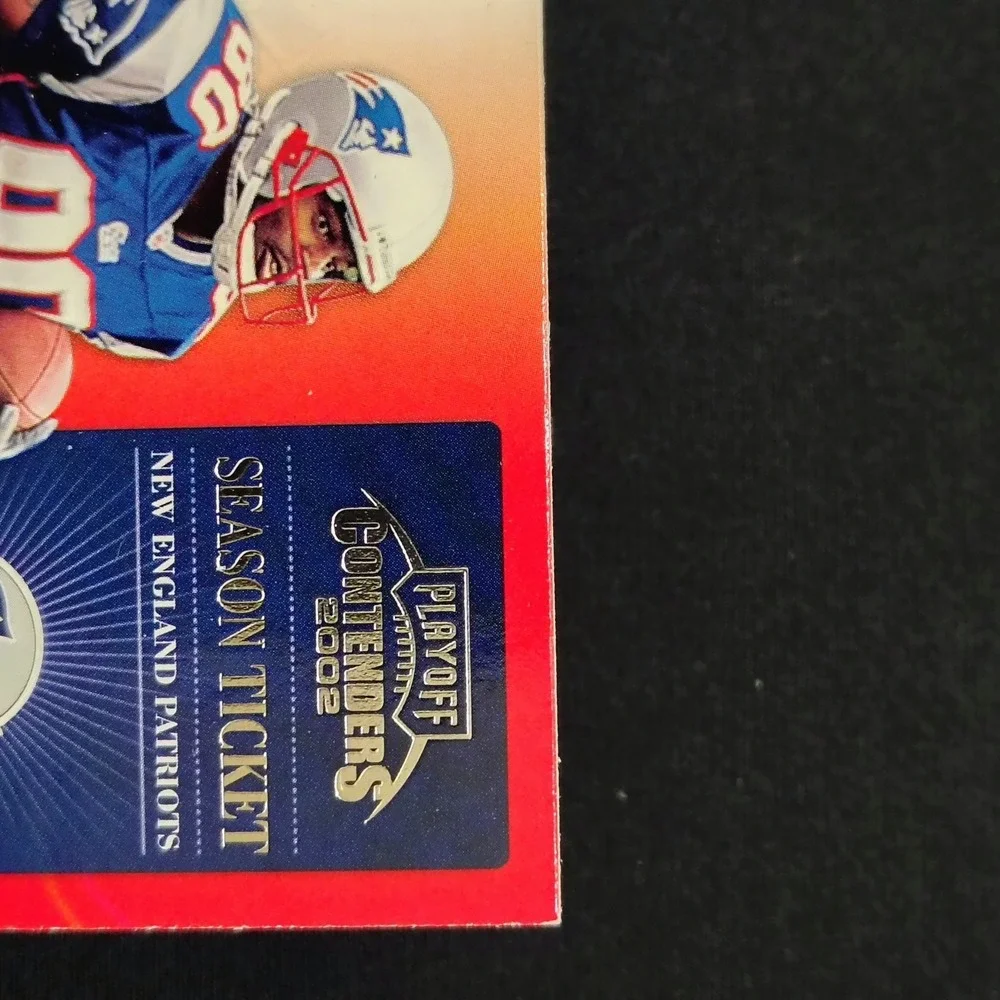 2002 Playoff Contenders #9‎ Troy Brown Football New England Patriots NFL Card